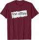 NBC The Office Paper Logo Standard - -Adults, Blue, Small, Short Sleeve T-Shirt - T-Shirt | Maroon