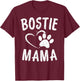 Fun Bostie Mama Dog Lover Apparel Boston Terrier Mom T-Shirt - T-Shirt | Maroon