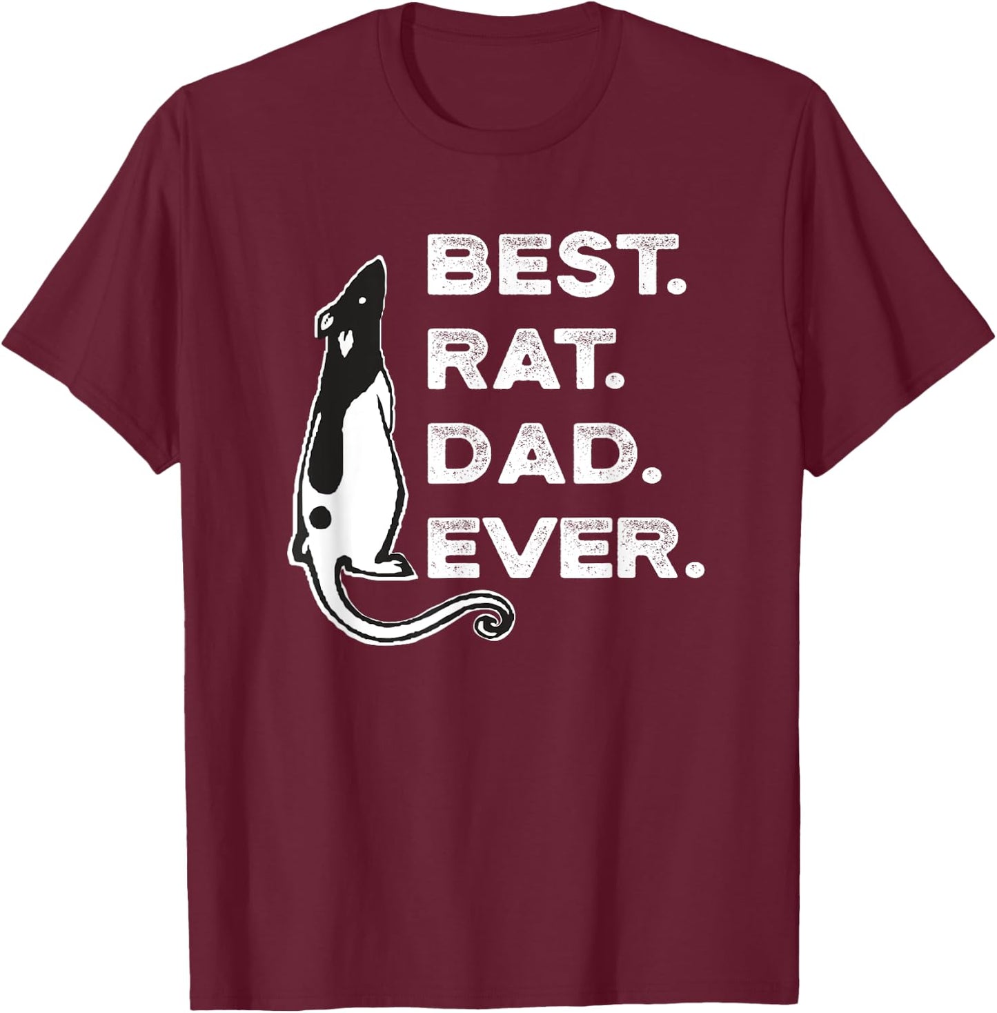 Funny Best Rat Dad Lover T-Shirt - T-Shirt | Maroon