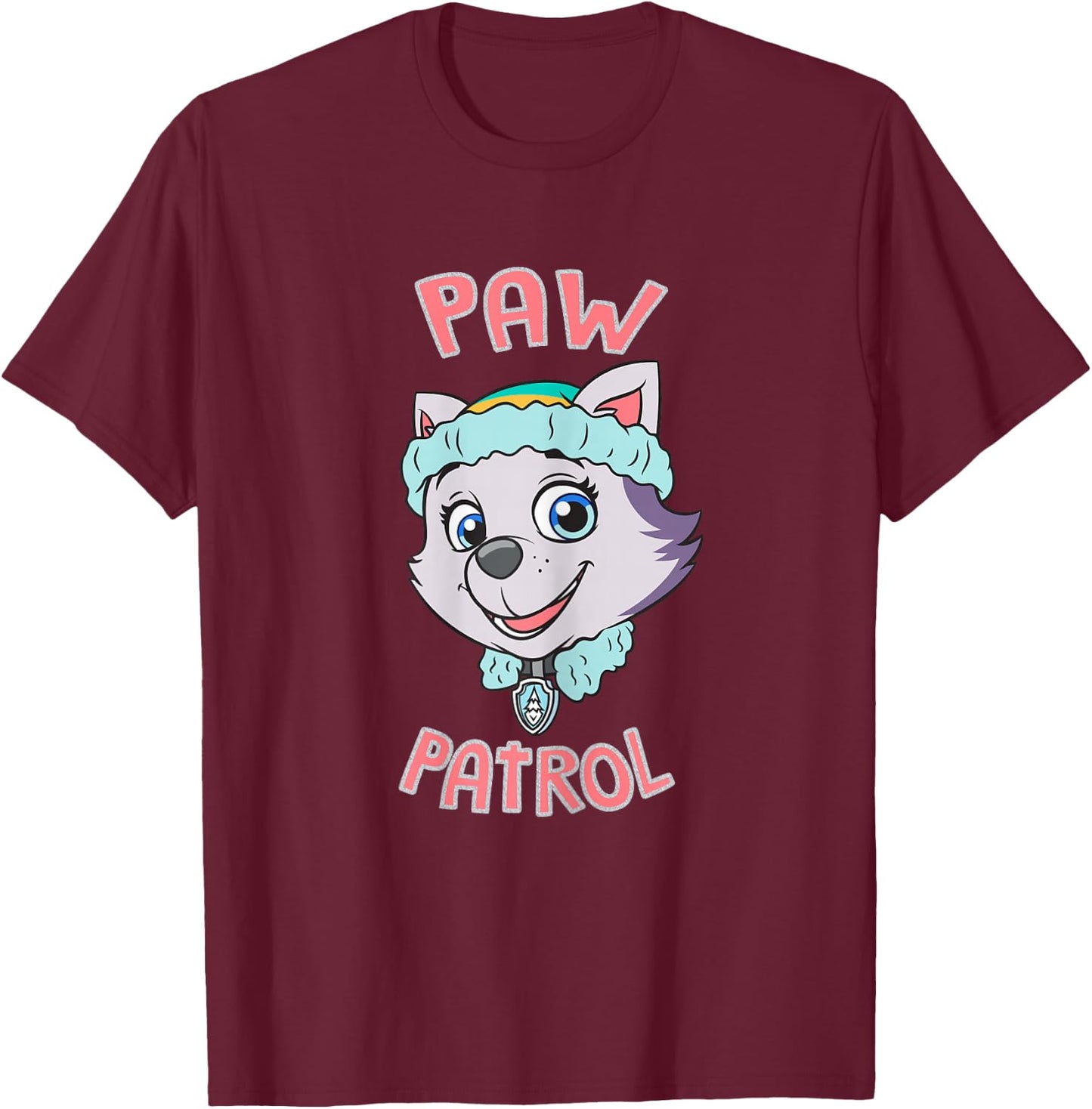 PAW Patrol Everest Face T-Shirt - T-Shirt | Maroon