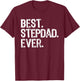 Best Step-Dad Ever Funny Cool Stepdad Bonus Dad T-Shirt - T-Shirt | Maroon