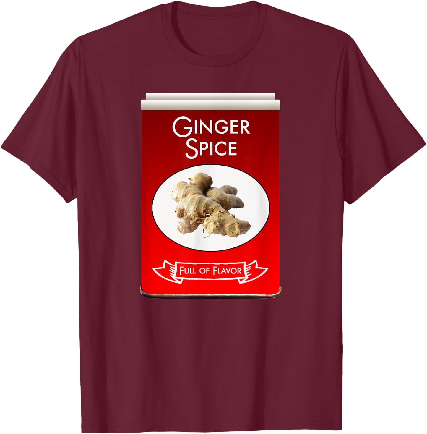 Ginger Halloween Costume Spice Group Costumes Shirt T-Shirt - T-Shirt | Maroon