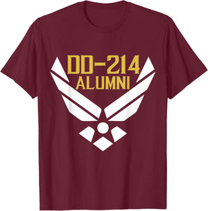 DD-214 US Army Alumni Vintage T-Shirt - T-Shirt | Maroon