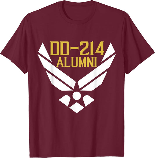 DD-214 US Army Alumni Vintage T-Shirt - T-Shirt | Maroon