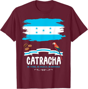 Honduras Catracha Outfit Ideas & Honduran Flag T-Shirt - T-Shirt | Maroon
