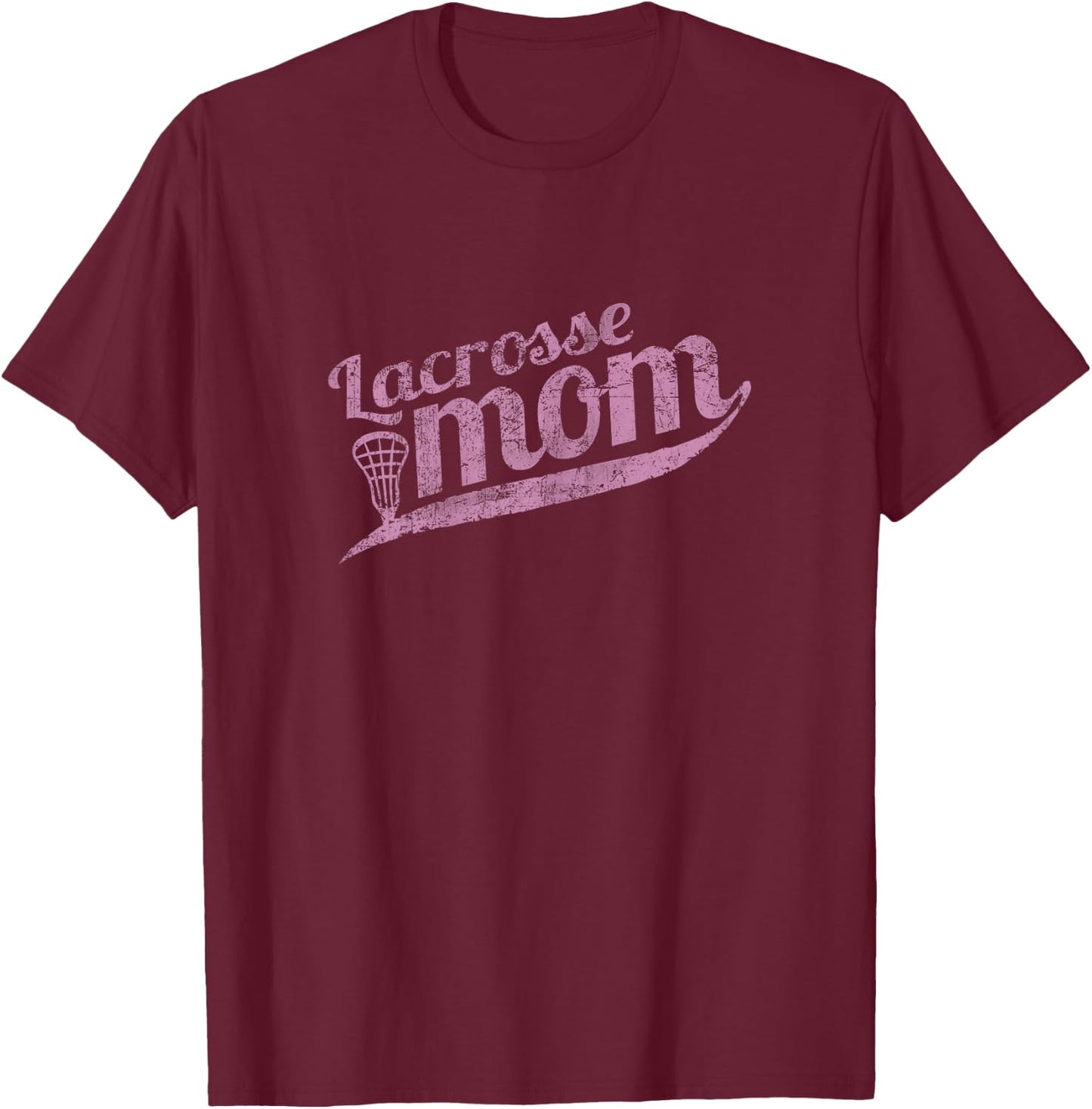 Lacrosse MOM - Proud Lax Mother T-Shirt - T-Shirt | Maroon