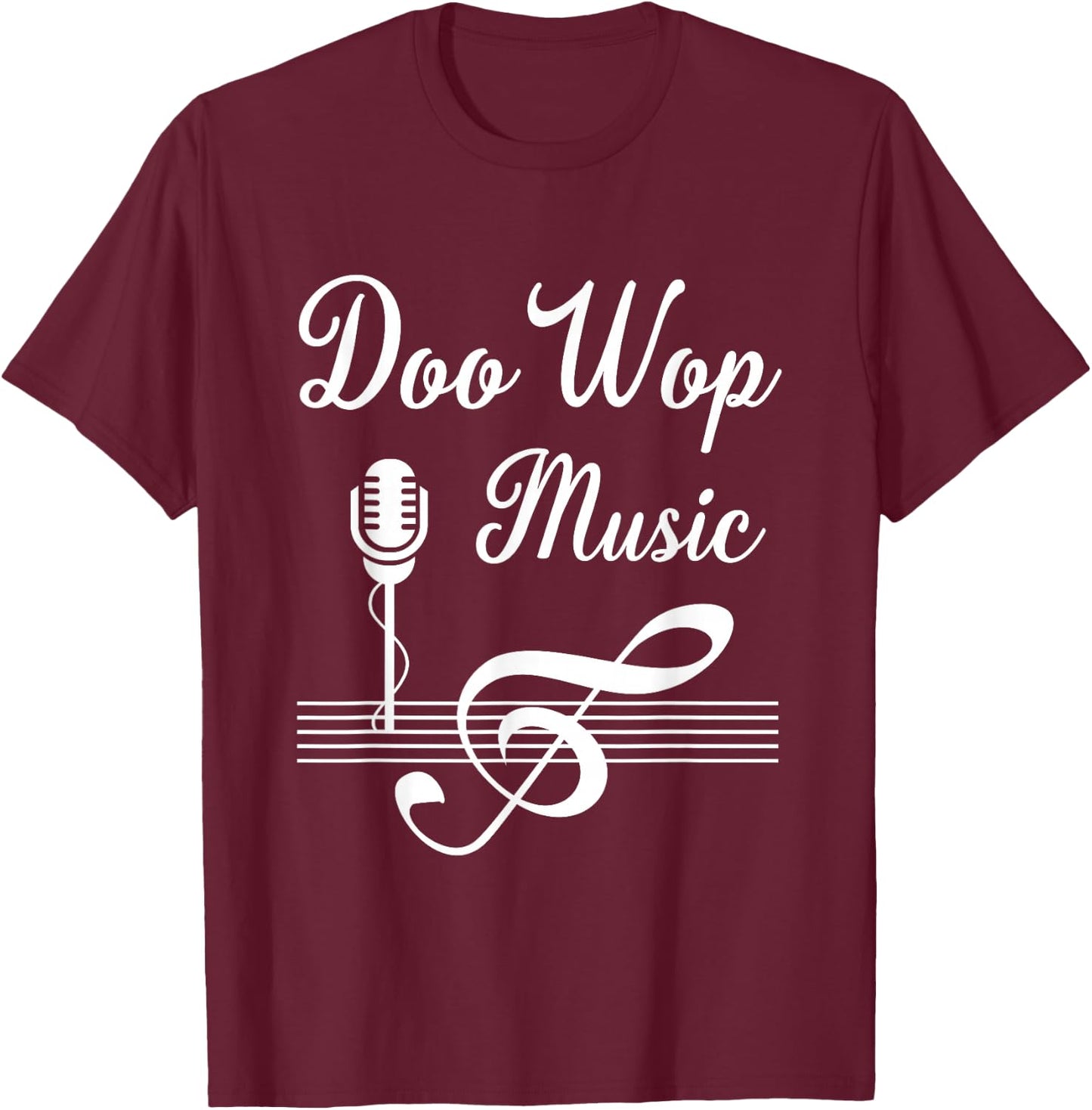 Doo Wop Retro 1950s Sock Hop Costume 50s Vintage Rockabilly T-Shirt - T-Shirt | Maroon
