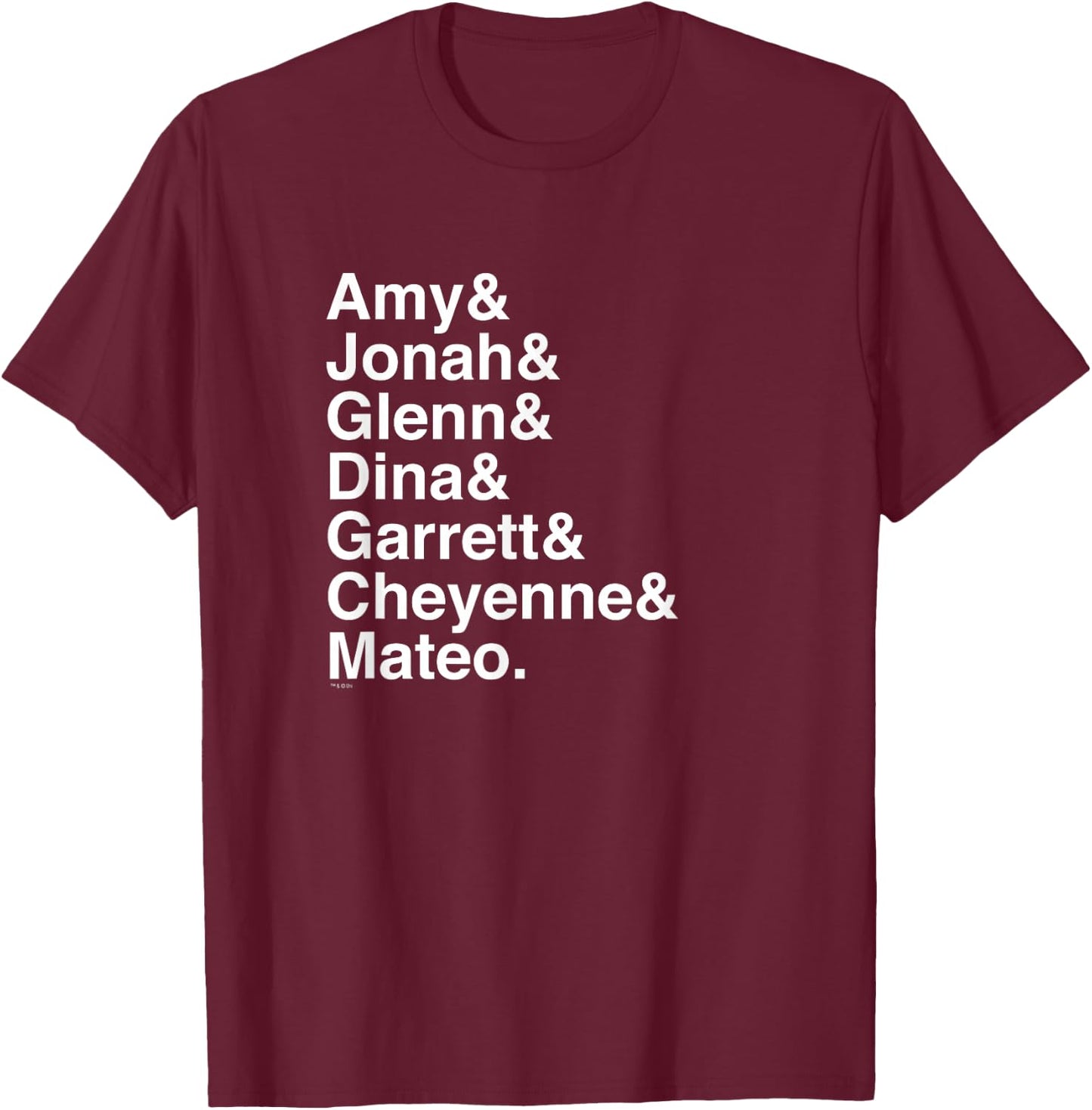 Superstore Names T-Shirt - T-Shirt | Maroon