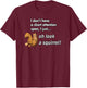 Oh Look A Squirrel Funny ADHD Animal Humor T-Shirt - T-Shirt | Maroon