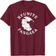 REUNITE PANGAEA Pangea Map Funny Peace Protest Retro T-Shirt - T-Shirt | Maroon