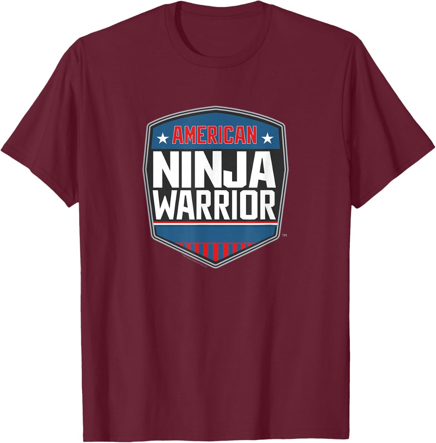 American Ninja Warrior Logo Standard T-Shirt - T-Shirt | Maroon