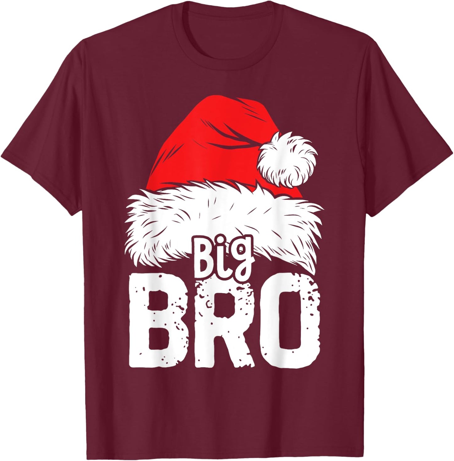 Brother Big Santa Christmas Family Matching Pyjamas Xmas Bro T-Shirt - T-Shirt | Maroon