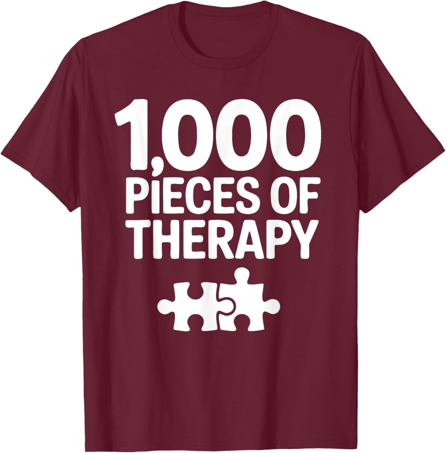 1000 Pieces Jigsaw Puzzle Enthusiast Puzzle Lover T-Shirt - T-Shirt | Maroon