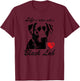 Black Lab Dog Face K9 I Love My Black Lab Dog Lovers Gift Men Women Kids T-Shirt - T-Shirt | Maroon