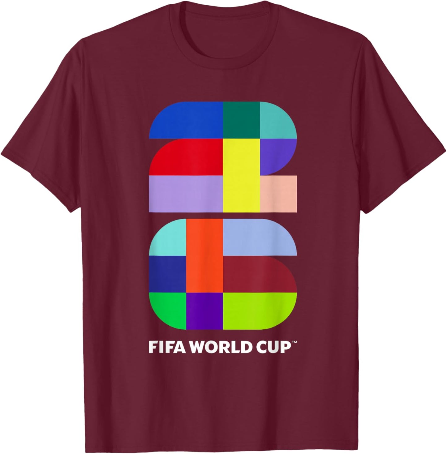 FIFA World CUP26 FIFA Host Country Logo Color T-Shirt - T-Shirt | Maroon
