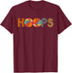 Retro Vintage Basketball Hoops Men, Woman & Kids T-Shirt - T-Shirt | Maroon