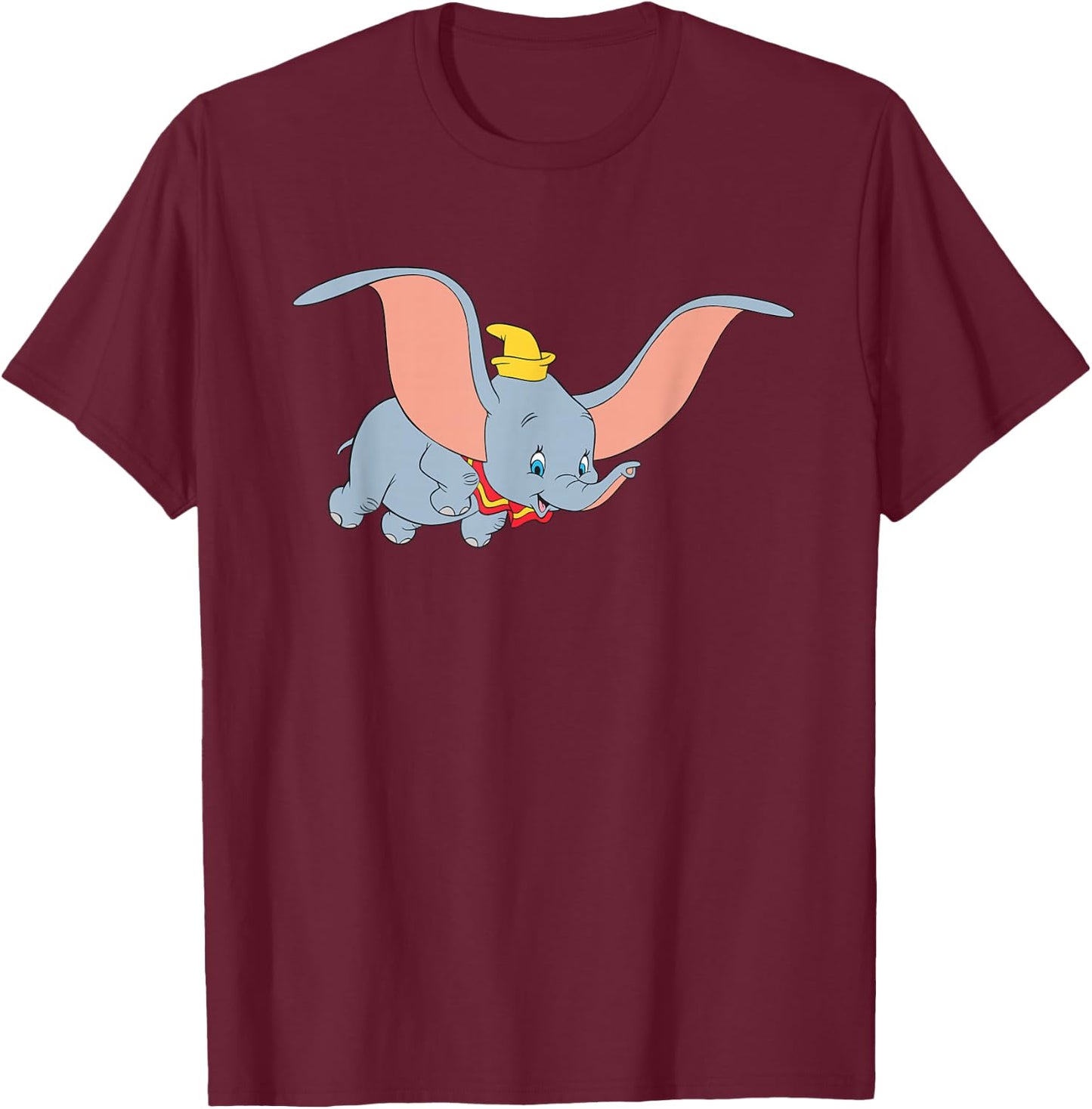 Disney Classic Dumbo Flying Elephant T-Shirt - T-Shirt | Maroon