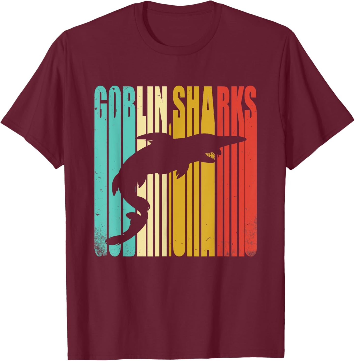Vintage Goblin Sharks Shirt T-Shirt - T-Shirt | Maroon