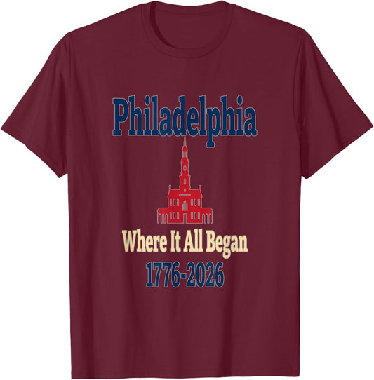Philadelph T-Shirt - T-Shirt | Maroon