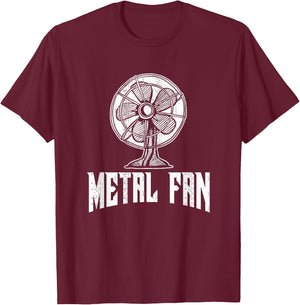 Metal Fan Funny Ventilator Rock & Heavy Metal Fun T-Shirt - T-Shirt | Maroon