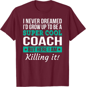 Funny Coach Appreciation Thank You Gift Small T-Shirt - T-Shirt | Maroon
