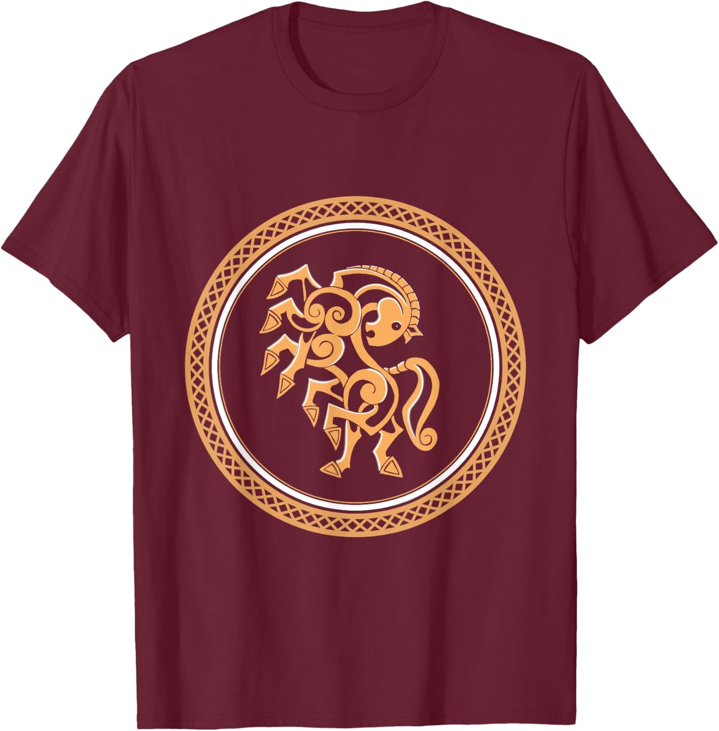 Nordic Mythology Sleipnir Viking Horse T-Shirt - T-Shirt | Maroon