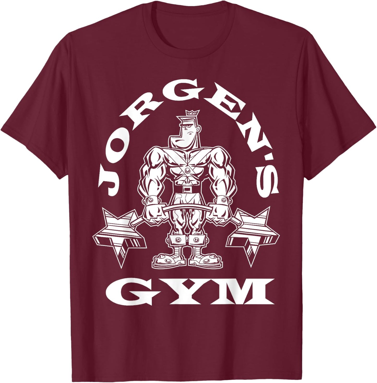 Fairly Odd Parent's Jorgen Von Strangle Gym T-Shirt - T-Shirt | Maroon