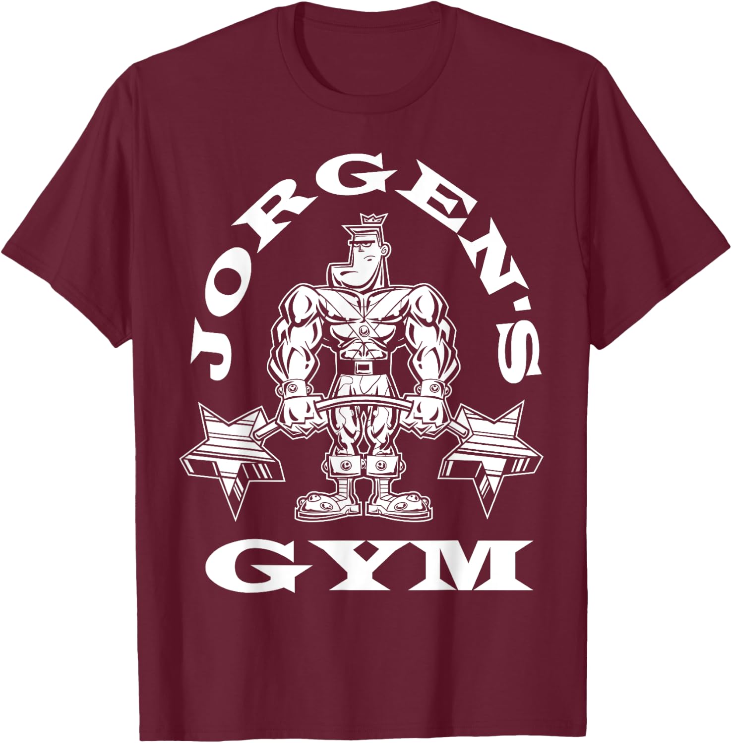 Fairly Odd Parent's Jorgen Von Strangle Gym T-Shirt - T-Shirt | Maroon