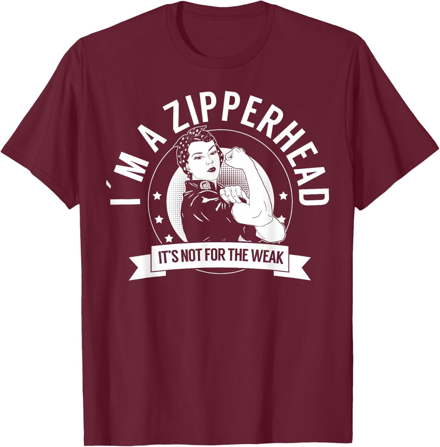 Zipperhead Warrior NFTW - Chiari Malformation T-Shirt - T-Shirt | Maroon