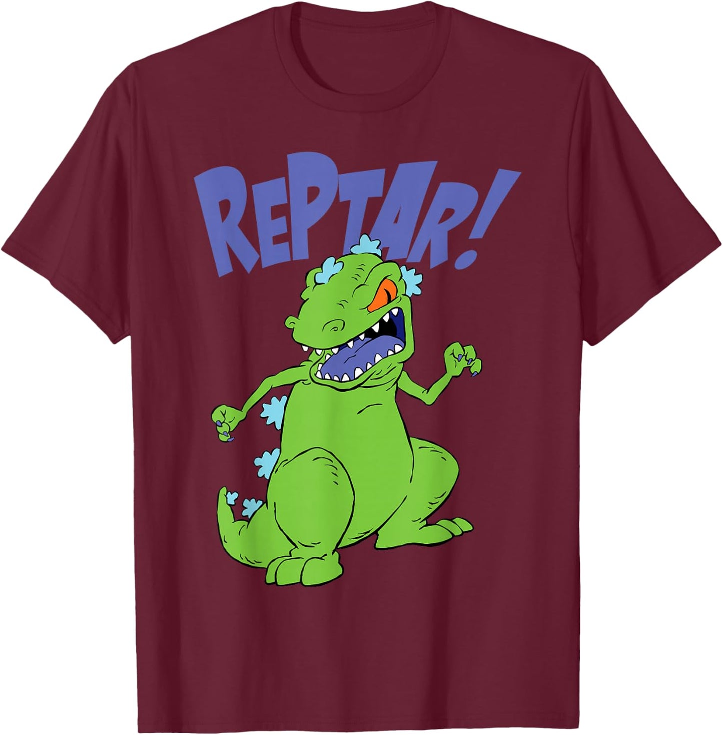Nickelodeon Rugrats Reptar Destroy T-Shirt - T-Shirt | Maroon