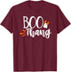 Boo Thang Thing Cute Halloween Ghost Girl's Bow Gift T-Shirt - T-Shirt | Maroon
