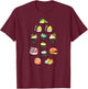 Bird Sushi Cute T-Shirt - T-Shirt | Maroon