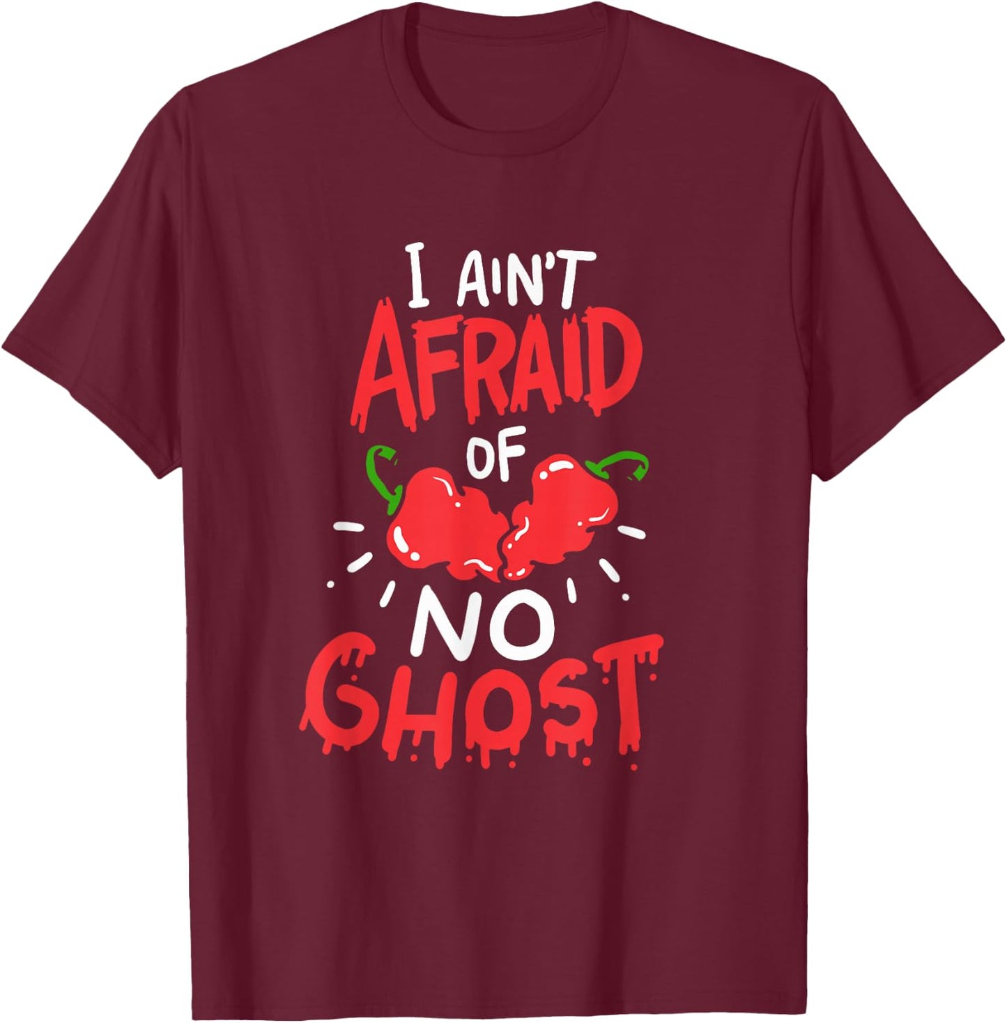 Ghost Pepper food, Hot food Kiva, Bhut Jolokia T-Shirt - T-Shirt | Maroon
