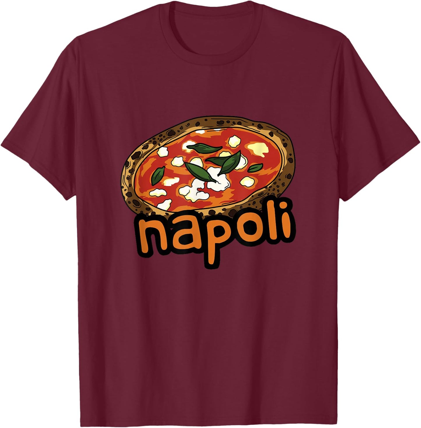 Napoli Pizza T Shirt Naples Italy Pizza Maker Jersey T-Shirt - T-Shirt | Maroon