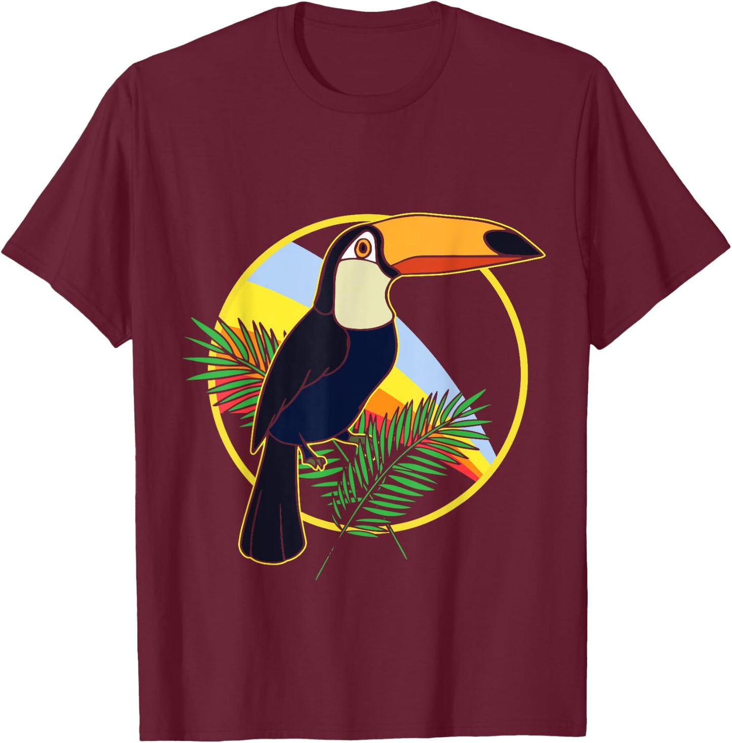 Summer Gift Tropic Toucan T-Shirt - T-Shirt | Maroon