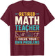 Retired Math Teacher Solve Your Own Problems T-Shirt - T-Shirt | Maroon