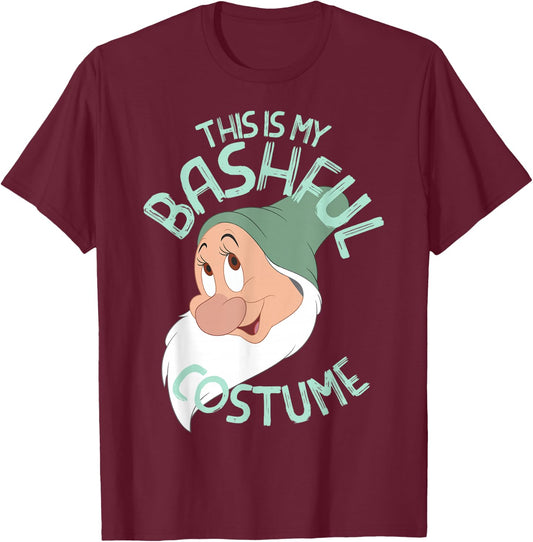 Disney Snow White This Is My Bashful Costume Halloween T-Shirt - T-Shirt | Maroon