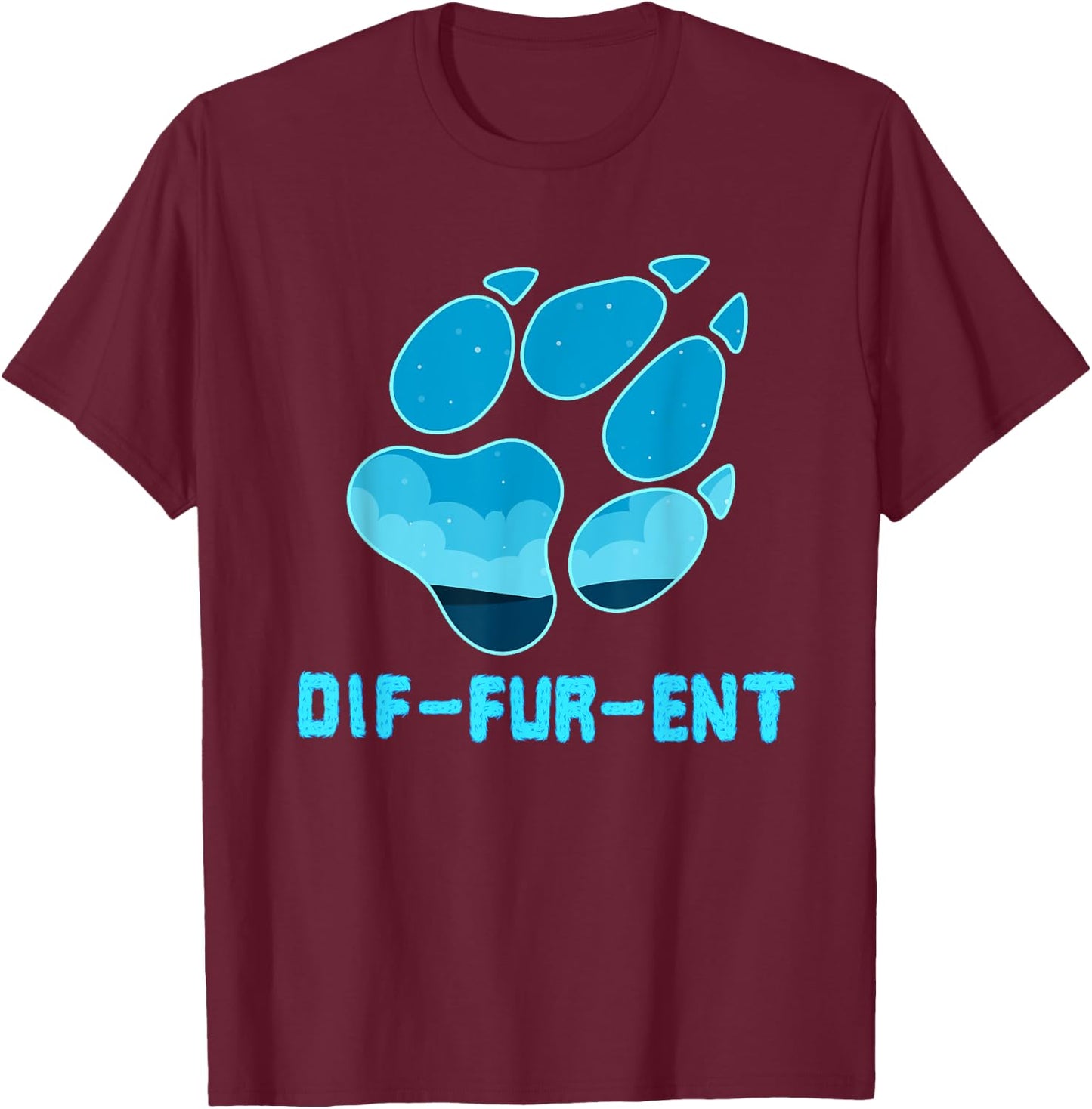 Furry Fandom Shirt by Crush Retro - Adults, Kids - Black - Modern - Cosplay, Retro - - Small - Short Sleeve - - Classic Fit - Machine Wash T-Shirt - T-Shirt | Maroon