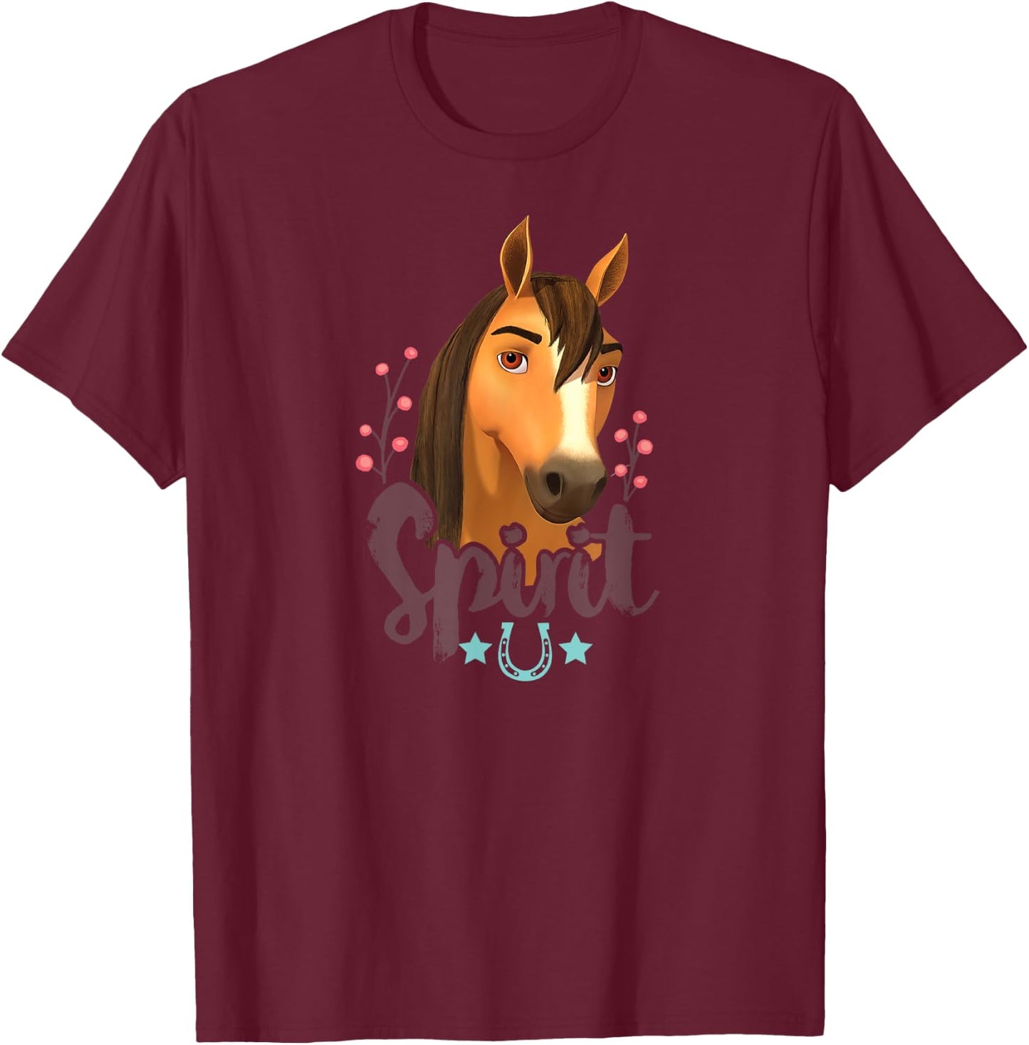 DreamWorks Spirit Riding Free T-Shirt - T-Shirt | Maroon