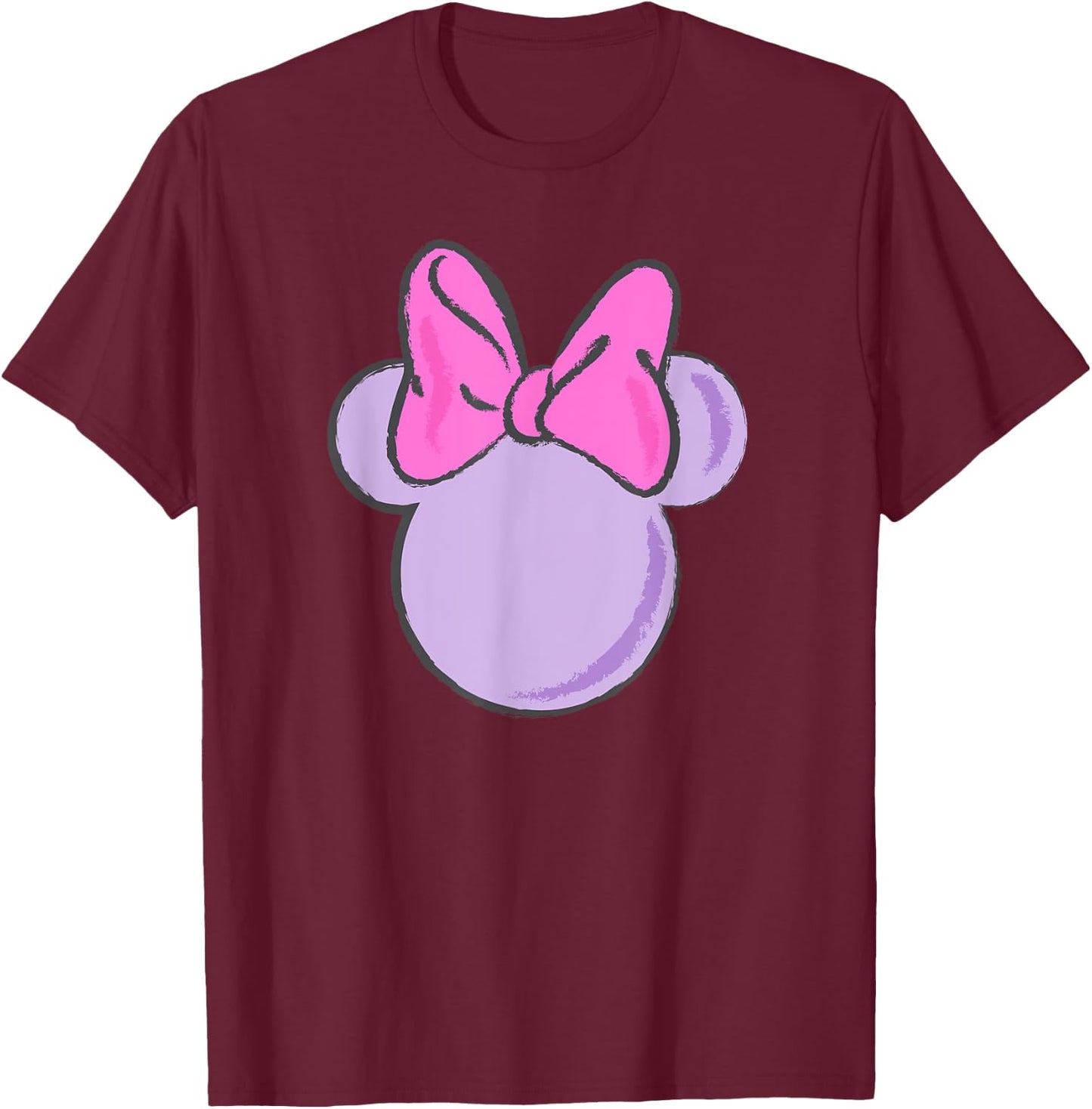 Disney - Minnie Mouse Unicorn Silhouette T-Shirt - T-Shirt | Maroon