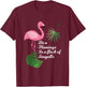 Be A Flamingo In A Flock Of Seagulls Funny Bird T Shirt T-Shirt - T-Shirt | Maroon