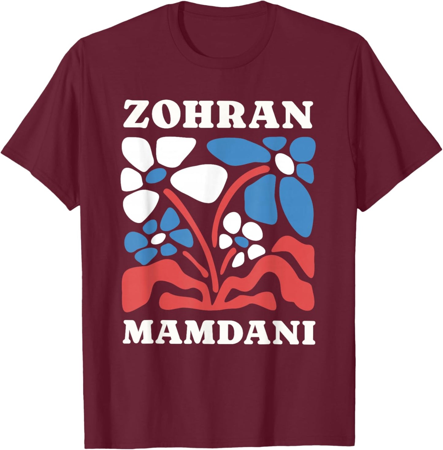 Zohran Mamdani NYC Mayor Election T-Shirt - T-Shirt | Maroon