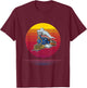 Retro Train Conductor Model Railroad Fanatic Engineer Gift T-Shirt - T-Shirt | Maroon