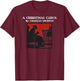 Charles Dickens Vintage Scrooge A Christmas Carol Book Art T-Shirt - T-Shirt | Maroon