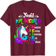 Yeah I'm Weird Wonderful Exciting Colorful Unicorn T-Shirt - T-Shirt | Maroon