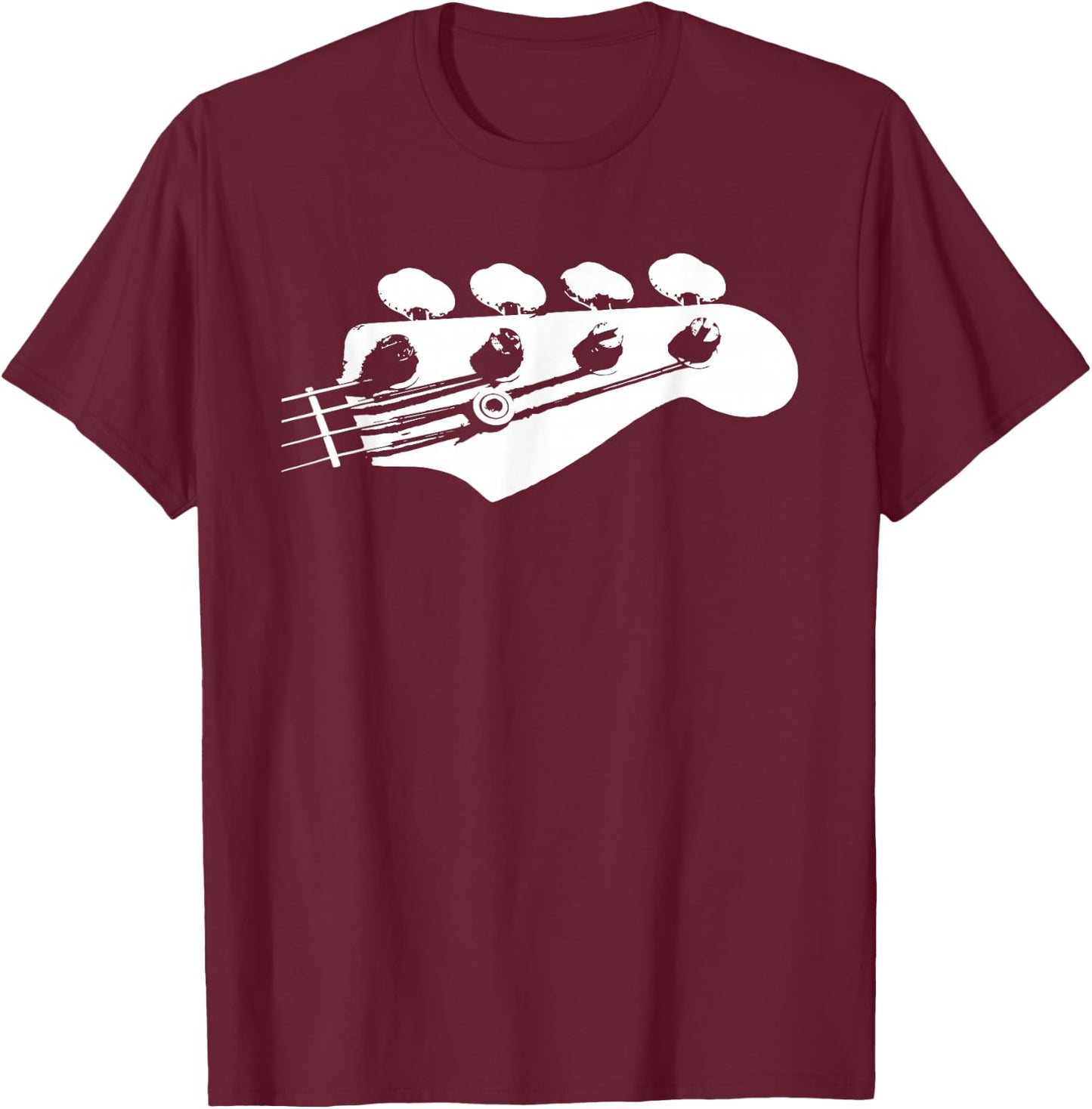 Bass Guitar Player Bassist Gift T-Shirt - T-Shirt | Maroon