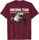 Funny Unicorn Gym - Unicorns Train Losers Complain T-Shirt - T-Shirt | Maroon