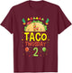 Taco Twosday 2 Two Year Old Boy Girl Birthday Gift T-Shirt - T-Shirt | Maroon