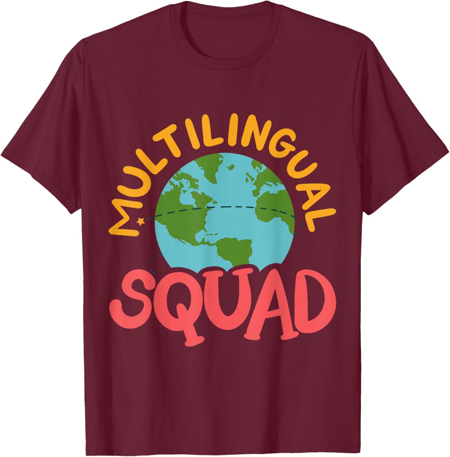 Multilingual Squad T-Shirt - T-Shirt | Maroon