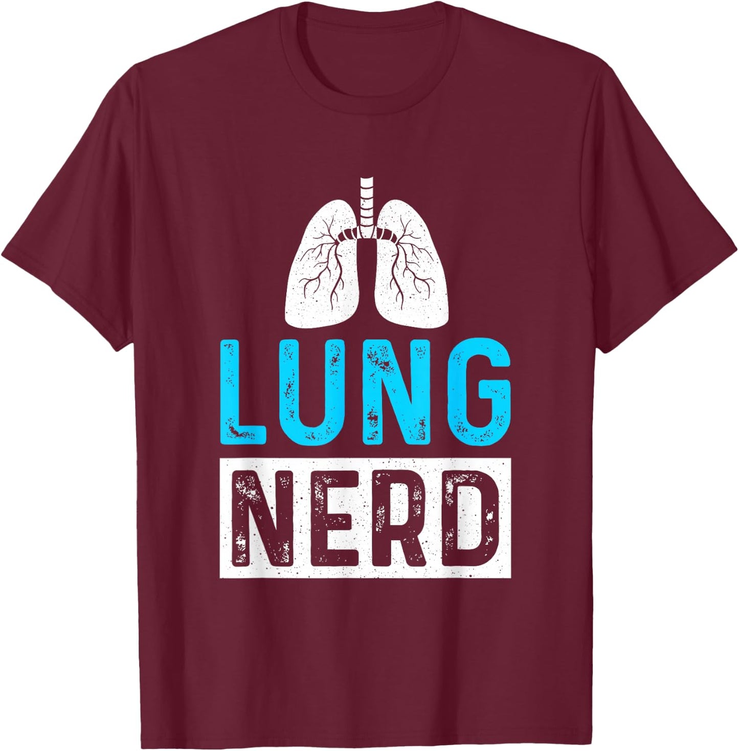SHIRTSIDE Respiratory Therapist RT Gifts - Men's Black Cotton - Short Sleeve - Small - Fun Respiratory Therapist Design T-Shirt - T-Shirt | Maroon